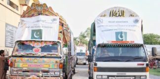 Pakistan dispatches relief goods for Afghan earthquake victims