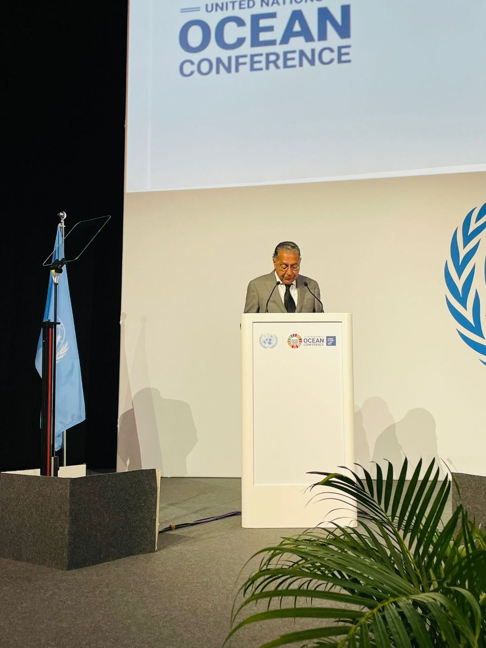 Pakistan, speaking for G77/China, urges developed countries to help address challenges oceans face
