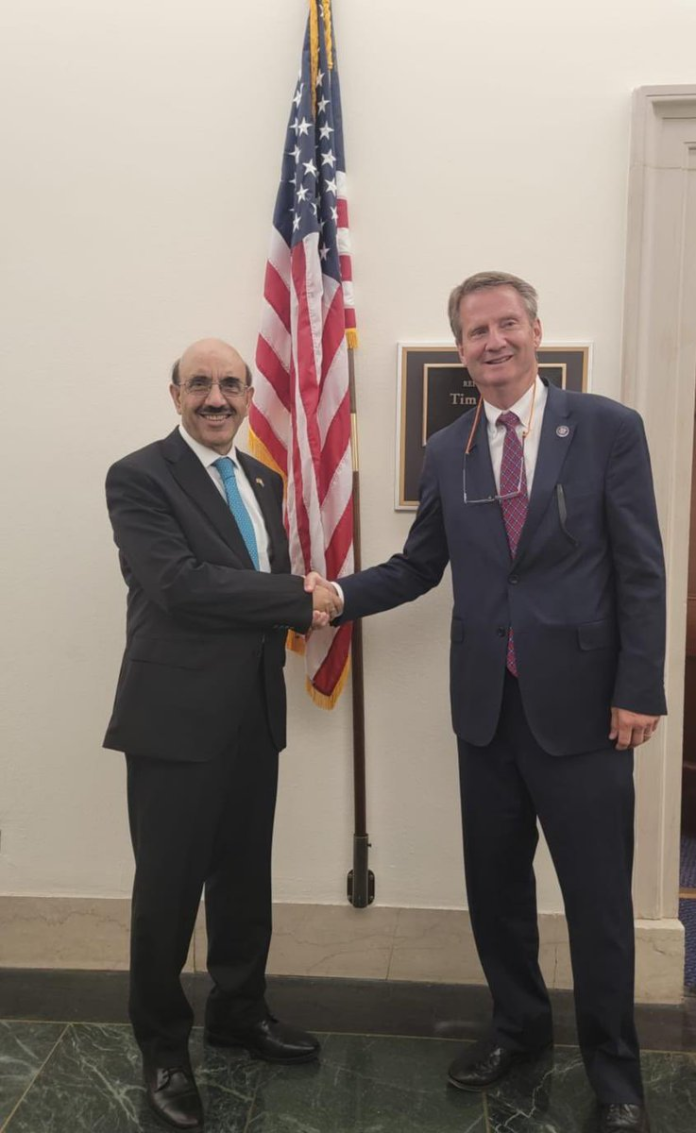 Pakistan’s ambassador meets with US Congressmen