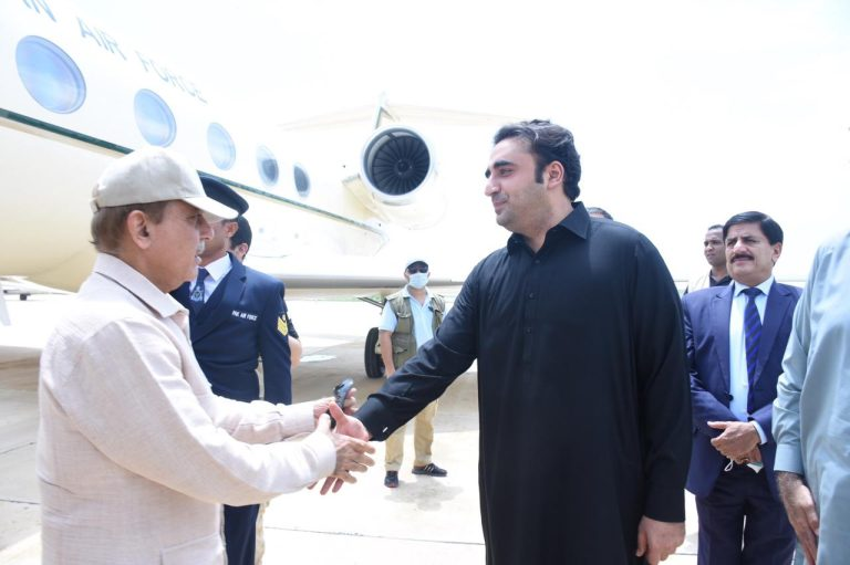 PM lands in Sukkur to review relief, rehabilitation activities in flood-hit Sindh areas