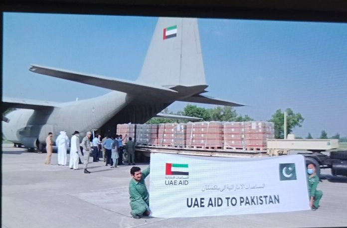 19th UAE flight carrying relief goods for flood survivors arrives