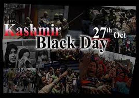 IIOJK posters urge Kashmiris to observe October 27 as Black Day