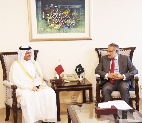 Dar, Ambassador of Qatar discuss economic relations