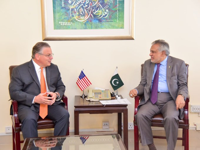 US ambassador Donald Blome calls on Ishaq Dar