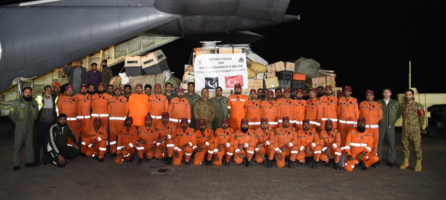 PAF C-130 carrying Search & Rescue Team, relief goods arrives in Turkiye