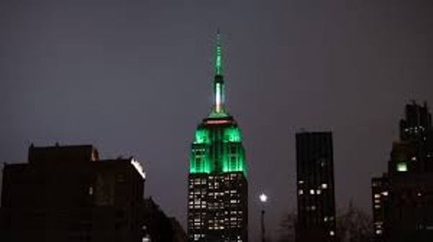 New York’s Empire State Building turns green for Eid