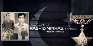 PAF pays tribute to pilot officer Rashid Minhas Shaheed on Youm-e-Takreem Shuhada-e-Pakistan
