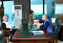 President, former Senator Durrani discuss political situation