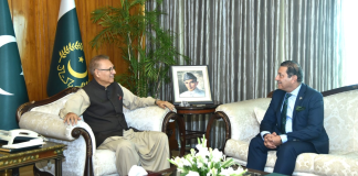 Ambassador-designate to Russia calls on President Alvi