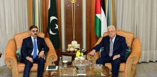 PM Kakar, Palestinian President call for international collaboration to stop Israel from further bloodshed