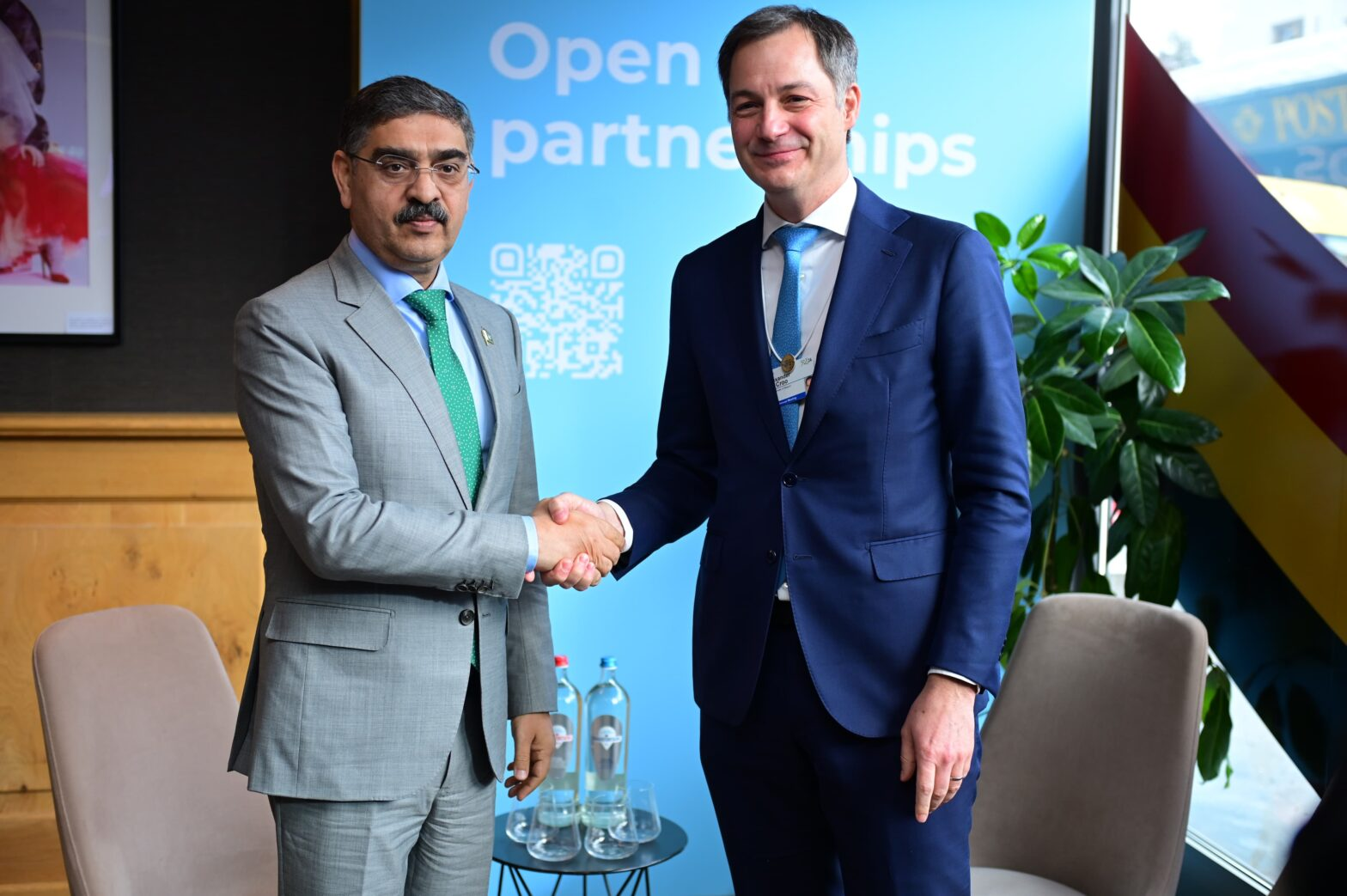 Caretaker PM, Belgian counterpart express satisfaction over growing trade, economic ties