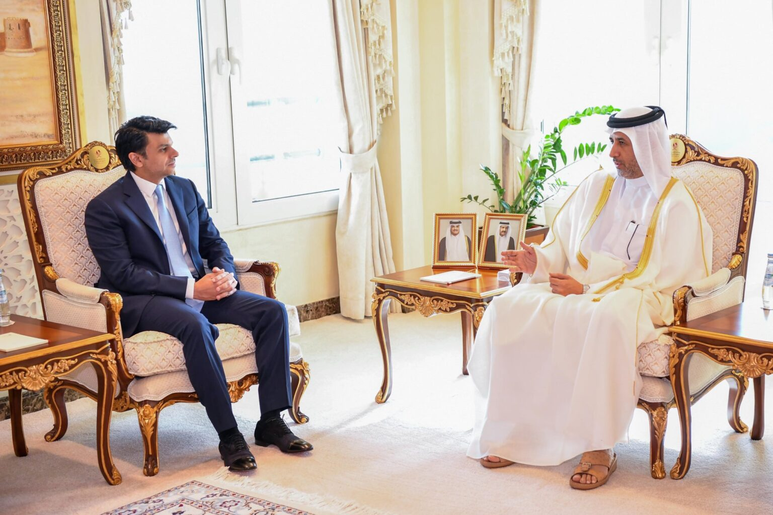 SAPM Sohrab meets with Qatar’s Minister of State for Interior Affairs