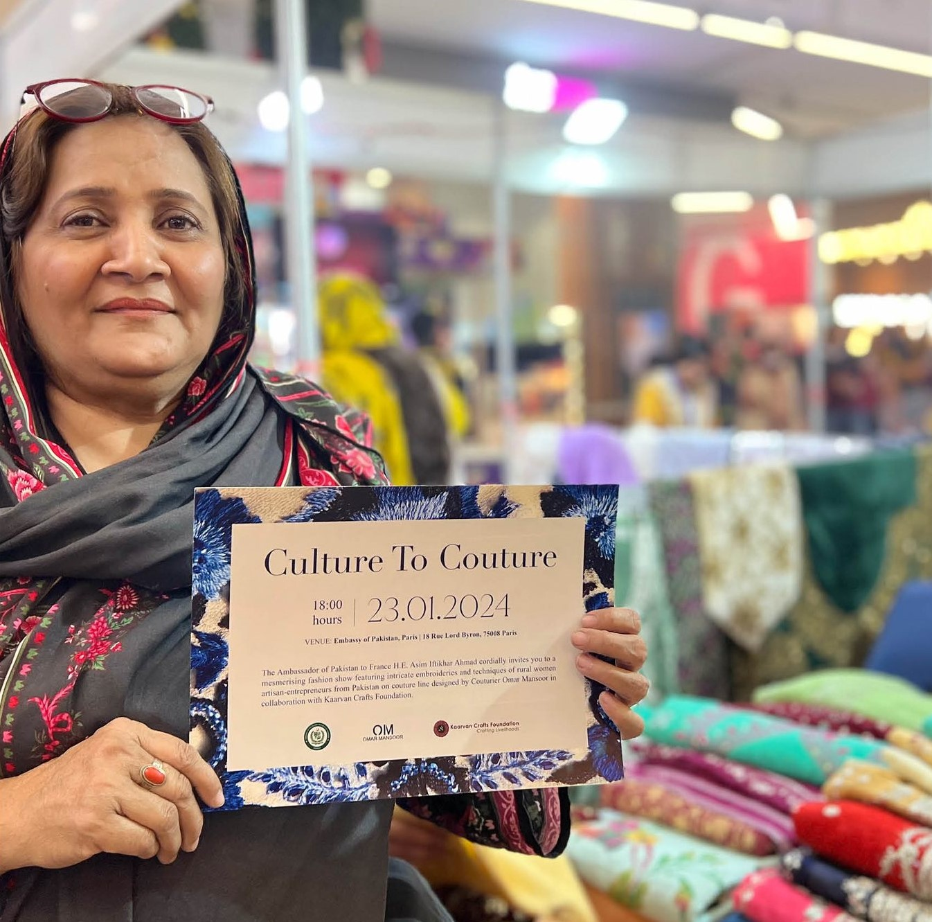Fashion show to promote Pakistani women artisans in Paris on Tuesday