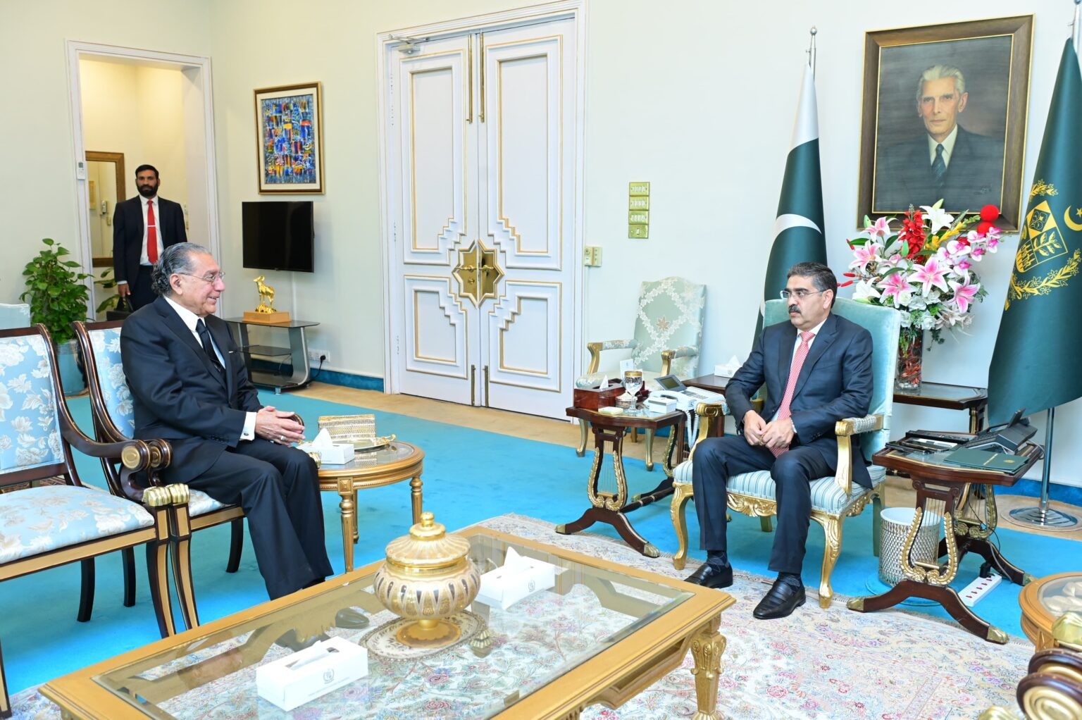 Pakistan’s permanent representative to UN calls on PM Kakar