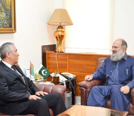 Turkmenistan Ambassador, Pakistan’s minister discuss bilateral trade strategies