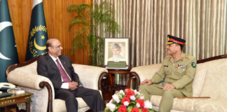 COAS meets President, apprises operational preparedness against conventional threats