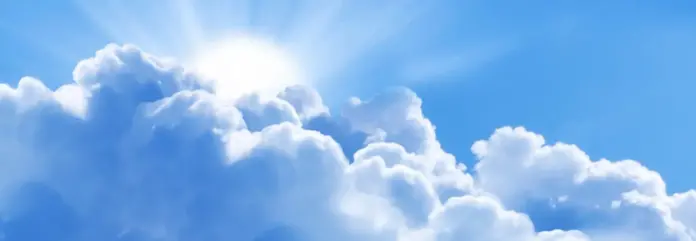 Partly cloudy weather forecast for city