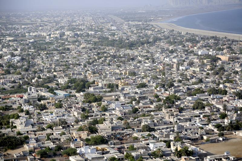 Cityscape shot in Gwadar, Pakistan