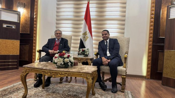 DPM Ishaq Dar in Cairo to attend D-8 Summit