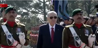 Turkish President Erdogan given a guard of honor at PM House