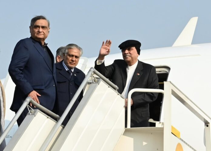 President Zardari departs for a five-day state visit to China