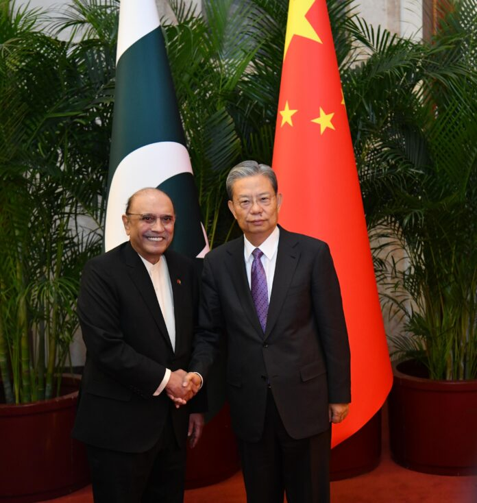 image President Zardari, Zhao Leji underscore time tested Pak-China ties