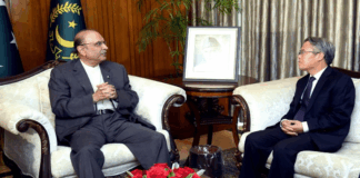 Chinese envoy calls on President Zardari; India-Pakistan situation discussed
