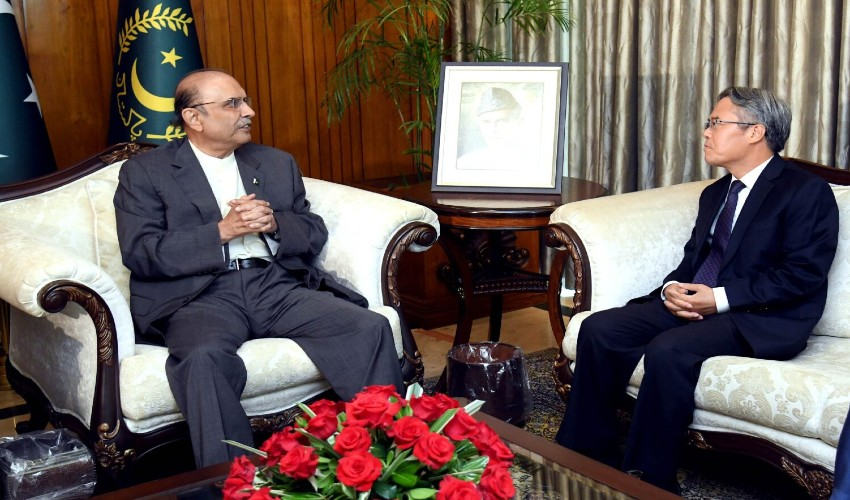Chinese envoy calls on President Zardari; India-Pakistan situation discussed