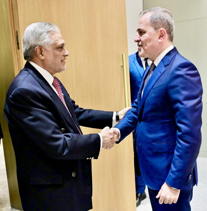 DPM Dar, foreign ministers of Azerbaijan, Turkmenistan agree to strengthen bilateral ties