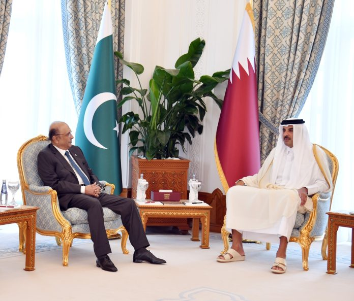 President Zardari, Amir of Qatar agree to expand bilateral cooperation in diverse areas