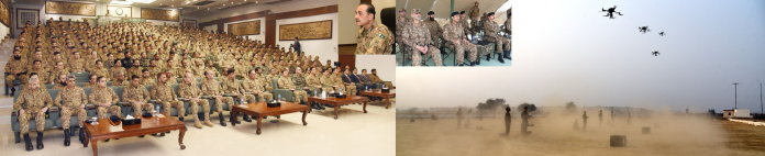 COAS visits Lahore, witnesses specialized filed training exercise