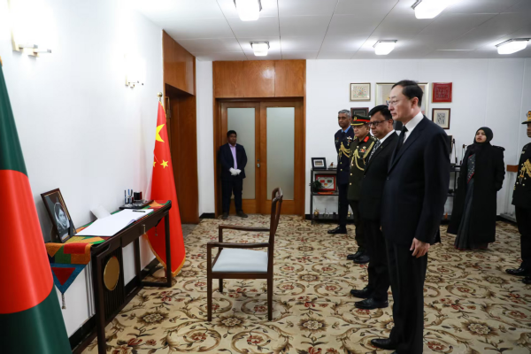 Sun Weidong visits Bangladeshi Embassy in China