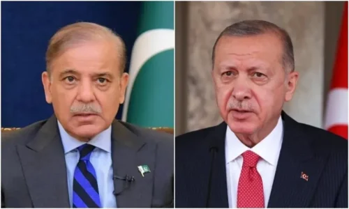 President Erdogan felicitates PM Shehbaz on Pakistan’s peace initiative in Gulf region