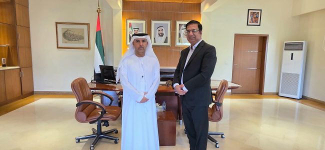 UAE Ambassador to Pakistan meets Mr. Khalid Taimur Akram