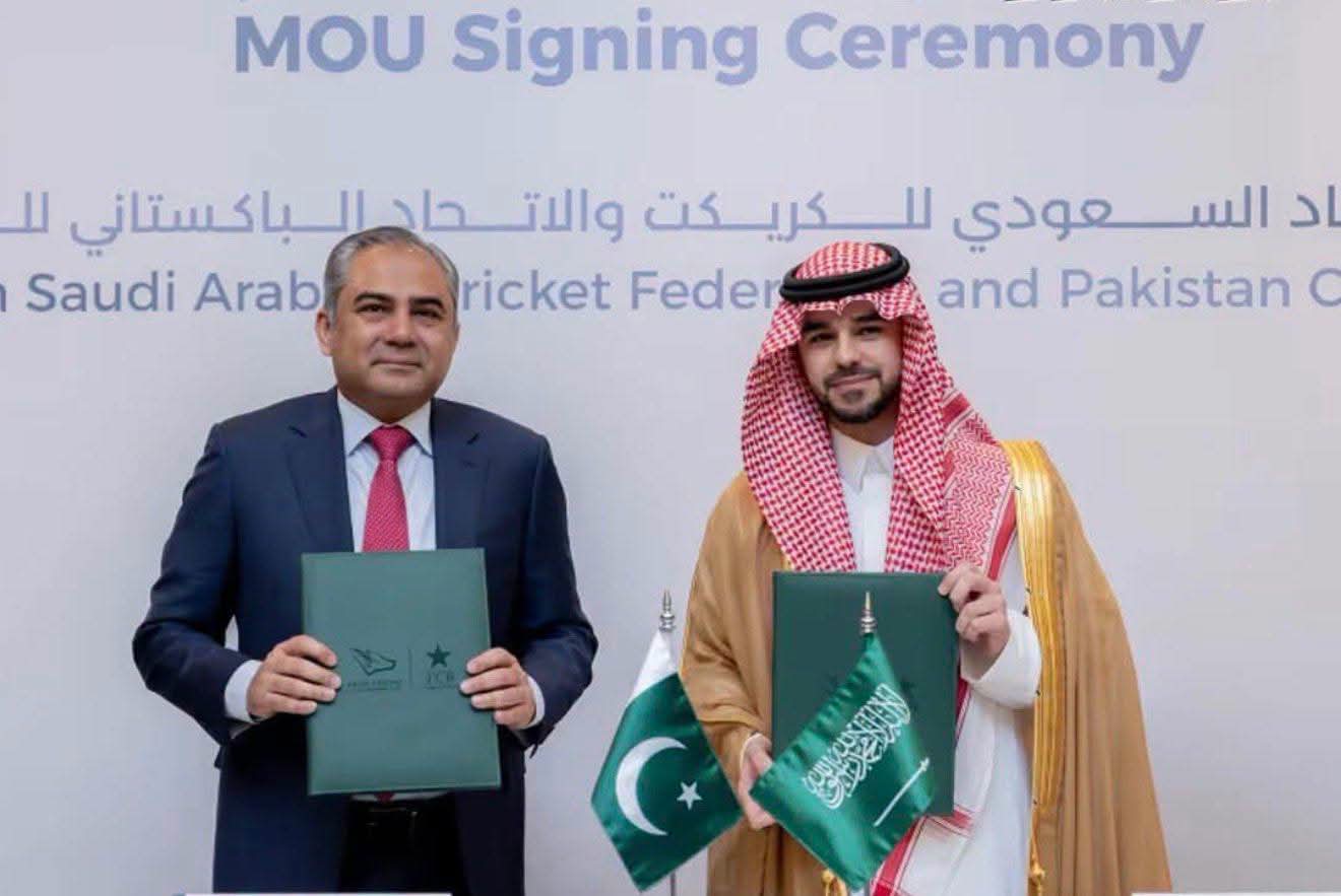 Pak-KSA sign MoU to build international cricket stadium in Jeddah